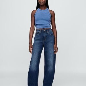 GAP Dark Blue Barrel Jeans